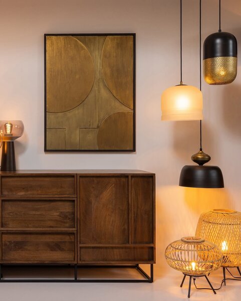 MUZZA Stropná lampa haci ø 27 cm biela