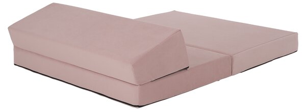 KONDELA Skladací matrac/kreslo, 2v1, ružová, VEDIS