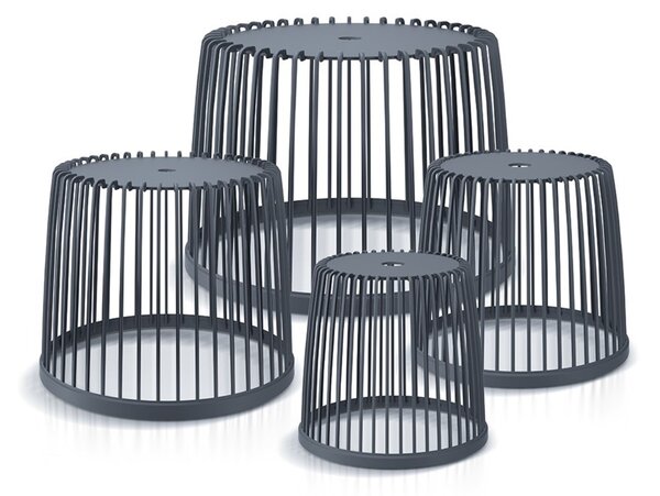 PROSPERPLAST Set univerzálních košů UNIQUBO 4+1 antracit