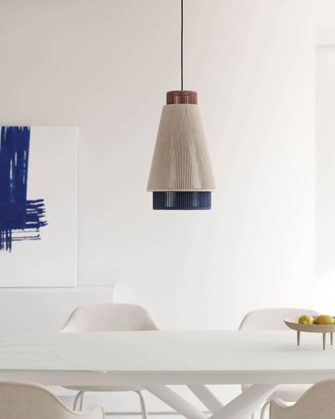 MUZZA Stropná lampa avya Ø 30 x 45 cm viacfarebná