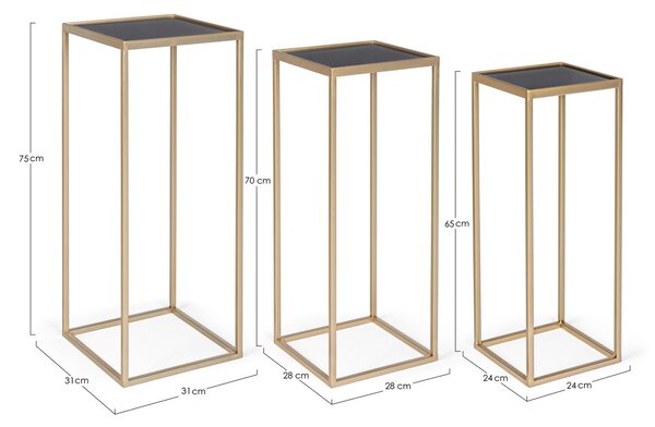 3SET NUCLEOS GOLD konferenčný stolík