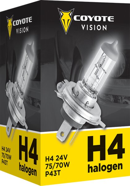 Žiarovka 24V H4 7570W COYOTE VISION