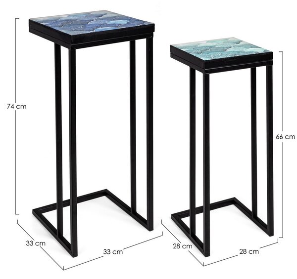 2SET REEF RECT vysoký konferenčný stolík