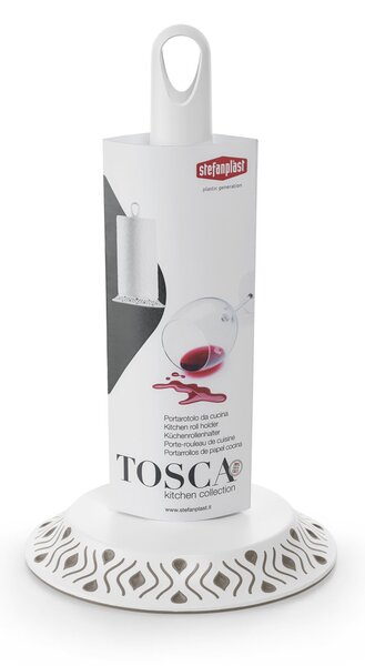 STEFANPLAST Držiak na kuchynské utierky Tosca, biely/svetlo šedý