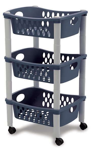 STEFANPLAST Kuchynský vozík Otello, modrý