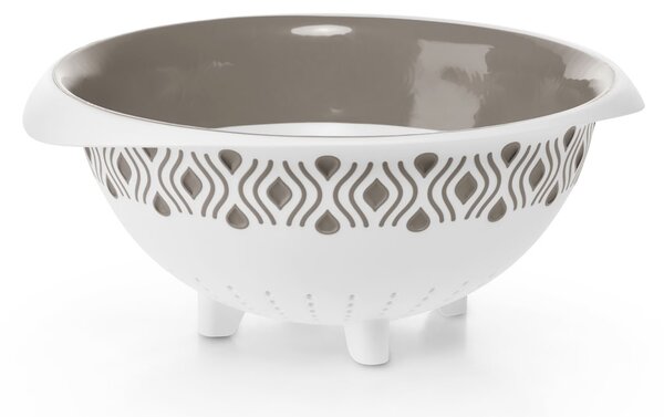 STEFANPLAST Plastový sitko Tosca, biely/svetlo šedý
