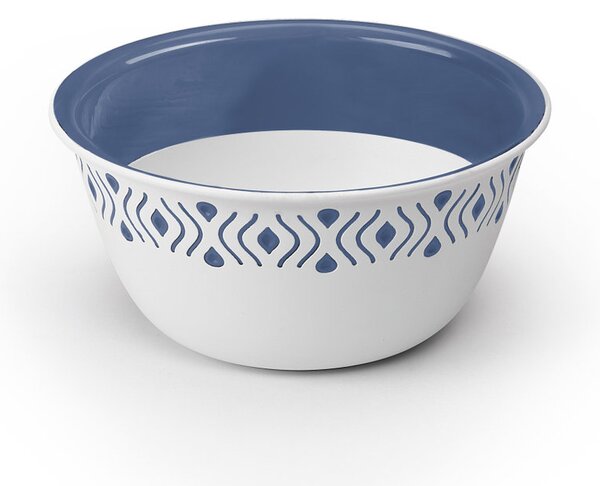 STEFANPLAST Tosca 54901 Plastová miska s priemerom 13 cm, biela/modrá