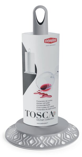 STEFANPLAST Držiak na kuchynské utierky Tosca, biely/šedivý