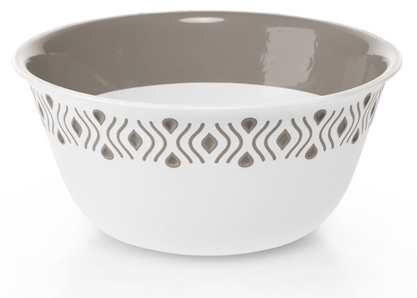 STEFANPLAST Plastová miska Tosca pr. 19 cm biela/svetlo šedá