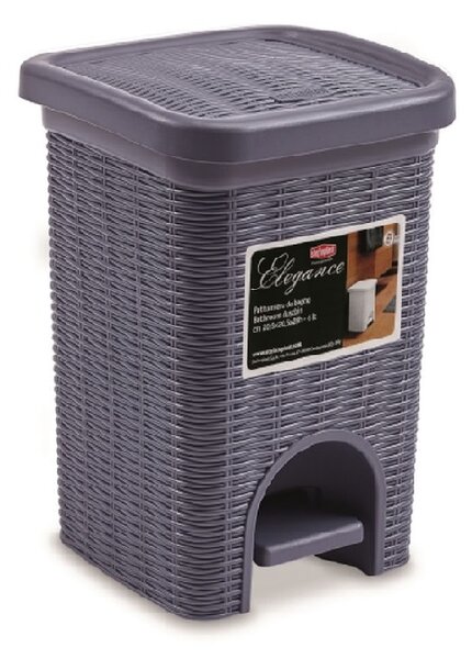 STEFANPLAST Odpadkový kôš do kúpeľne Elegance 6 l, modrý