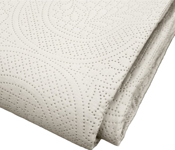 Krémová súprava prikrývky a obliečky na vankúš z mikrovlákna 240x260 cm Romane – douceur d'intérieur