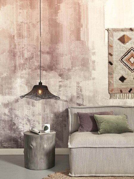 MUZZA Stropná visiaca lampa ibiza s 50 x 15 cm čierna
