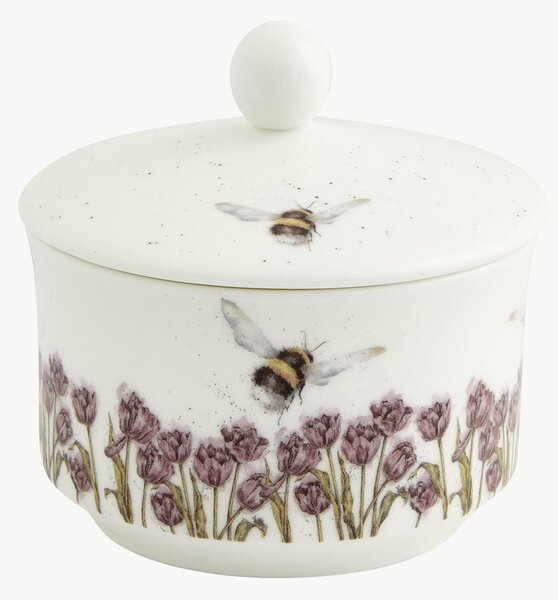Cukornička z jemného kostného porcelánu Bumble Bee