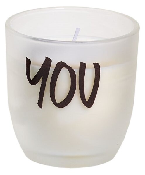 SPAAS Sviečka v skle s nápisom - YOU