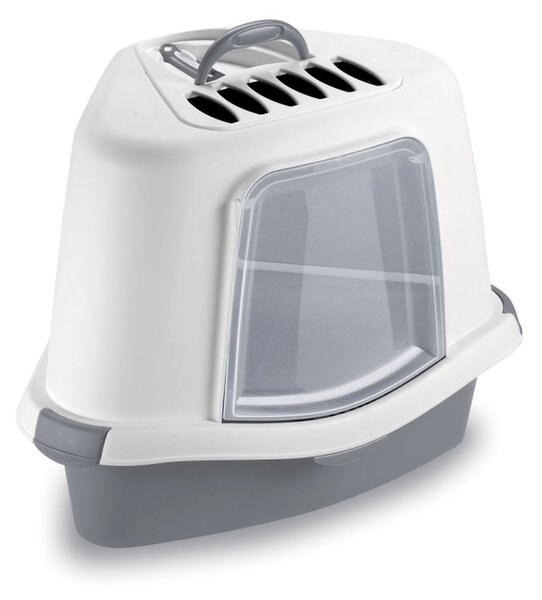 STEFANPLAST Toaleta/WC pre mačky rohová krytá
