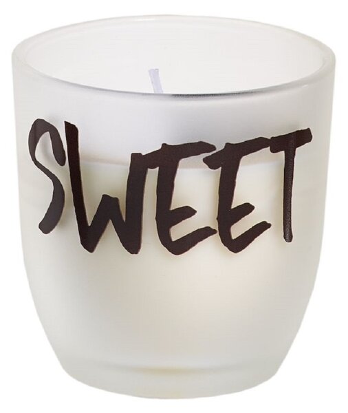 SPAAS Sviečka v skle s nápisom - SWEET