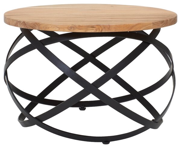 KONFERENČNÝ STOLÍK, čierna, farba akácie, drevo, kov, 60/60/40 cm MID.YOU - Stolíky do obývačky, Online Only