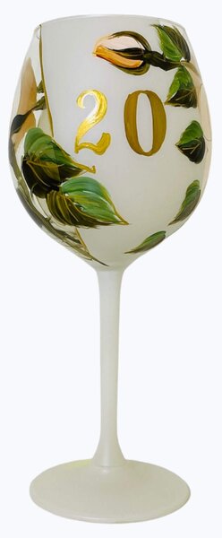 Darčekový pohár k narodeninám, pohár na víno 20, 600ml