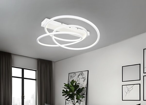 TRIO 649110131 DARVIN stropné svietidlo SMD LED 34W/4500lm 2300+3000+4000K biela matná, switchdimmer