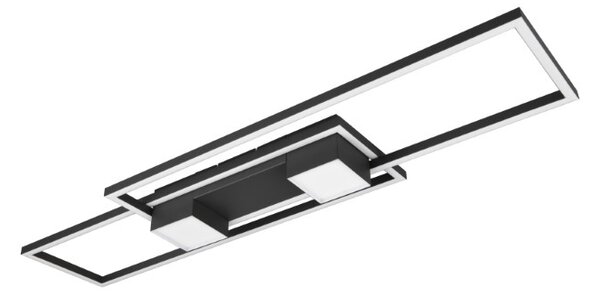 TRIO 647710432 ALBANY stropné svietidlo SMD LED 37W/4300lm 2700-6500K čierna matná, diaľkový ovládač