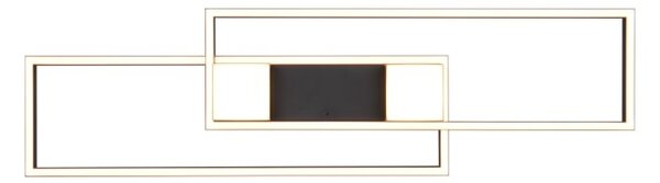 TRIO 647710432 ALBANY stropné svietidlo SMD LED 37W/4300lm 2700-6500K čierna matná, diaľkový ovládač