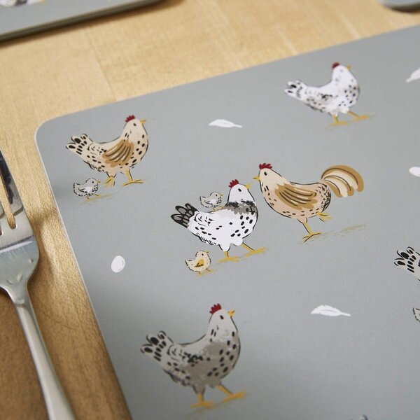 Korkové prestieranie 4 ks 21x29 cm Hen House – Cooksmart ®