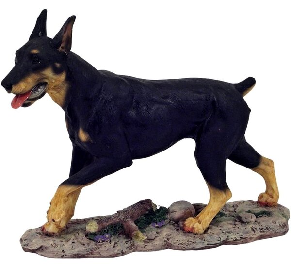Pes Doberman soška 26cm