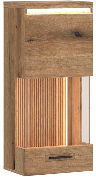 ZÁVESNÁ VITRÍNA, farba duba, 103,5/45/35,6 cm Hom`in - Sklenené vitríny