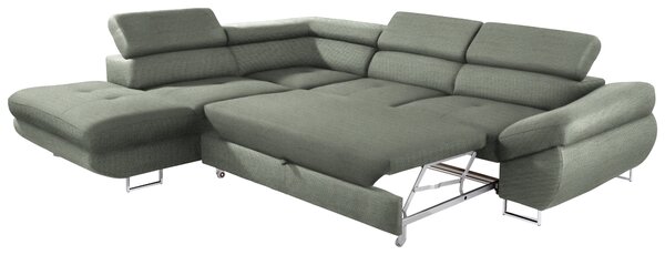 SEDACIA SÚPRAVA, textil, sivá Hom`in - Sedačky