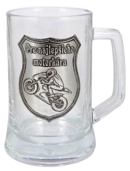 Pohár na pivo krígeľ Pre najlepšieho motorkára 0,5l