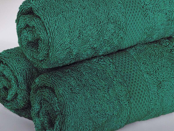 XPOSE® Froté uterák VERONA 3ks - tmavo zelený 30x50 cm