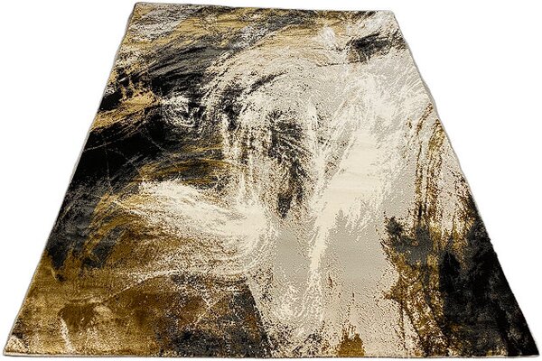Moderný koberec Artiste 25299A v hnedo-sivej kombinácii Rozmer: 60x110 cm