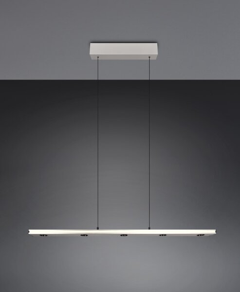 TRIO 353010107 GRAHAM závesné svietidlo SMD LED 7x4,5W/480lm, 10W/920lm 2300+3000+4000K nikel matný