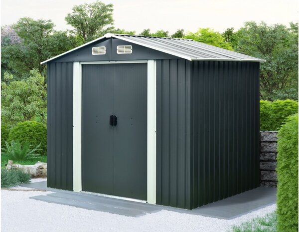 Záhradný domček BestBerg ZDB-4A / 4,1 m² / 236 x 174 x 206 cm / šedá