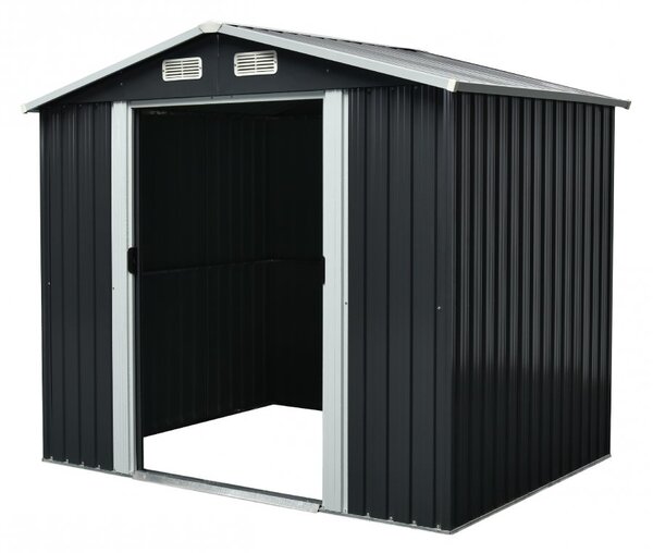 Záhradný domček BestBerg ZDB-4A / 4,1 m² / 236 x 174 x 206 cm / šedá