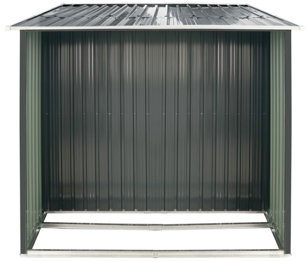 Záhradný domček s drevníkom BestBerg ZDD-6A / 6 m² / 322 x 196 x 196 cm / šedá