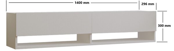 NovýNábytok.sk TV stolík/skrinka Agro (biela). Akcia -22%. Vlastná spoľahlivá doprava až k Vám domov. 1088947