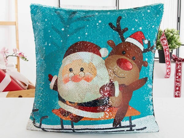 XPOSE® Magická obliečka na vankúš SANTA 2 40x40 cm
