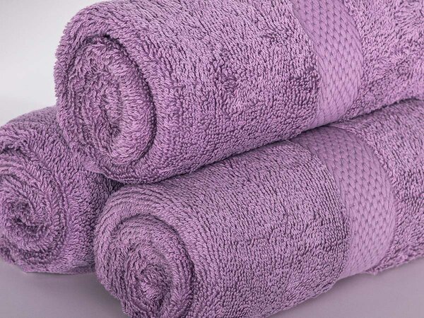 XPOSE® Froté uterák VERONA 3 ks - tmavo levanduľový 30x50 cm