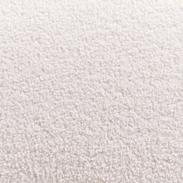 Posteľ krémová biela buklé čalúnenie čierne kovové nohy 120 x 200 cm lamelový rošt s čelom klasický minimalistický štýl spálňa