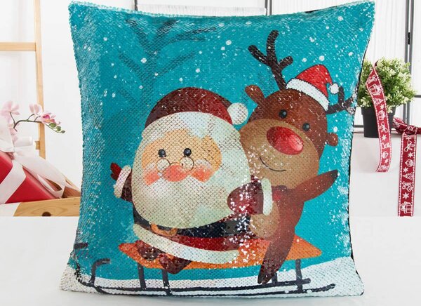 XPOSE® Magická obliečka na vankúš SANTA 2 40x40 cm