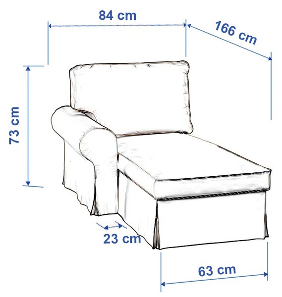 Poťah na ležadlo Ektorp (ľavé)