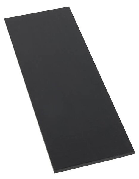 Nástenná polica Belfast − čierna 1,5 × 76 × 25 cm