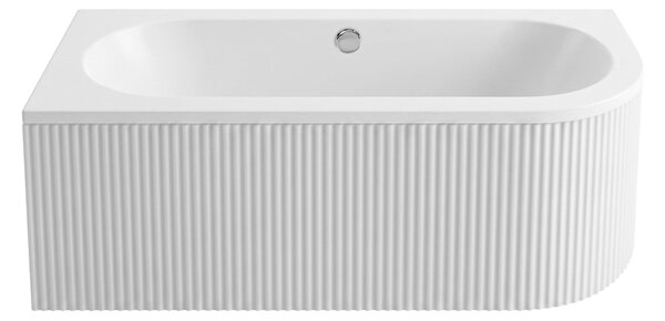 Rea Orion Stripe, akrylová rohová vaňa 150x75 cm, ľavá, biela lesklá, REA-W0071