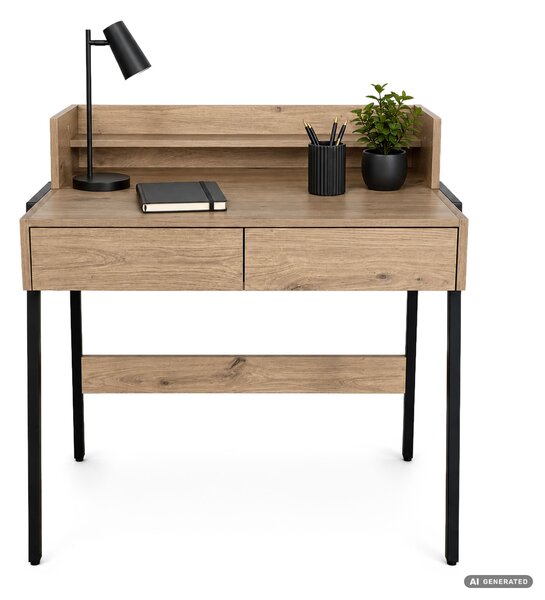 Ak furniture Písací stôl Flux 78 cm dub Artisan/čierny