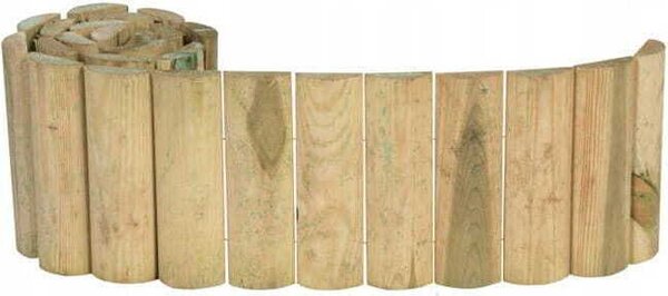Drevený palisádový záhradný valček 4,6x20x200 cm