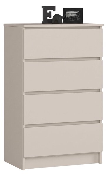 Ak furniture Komoda CLP K60 4SZ 60 cm kašmír