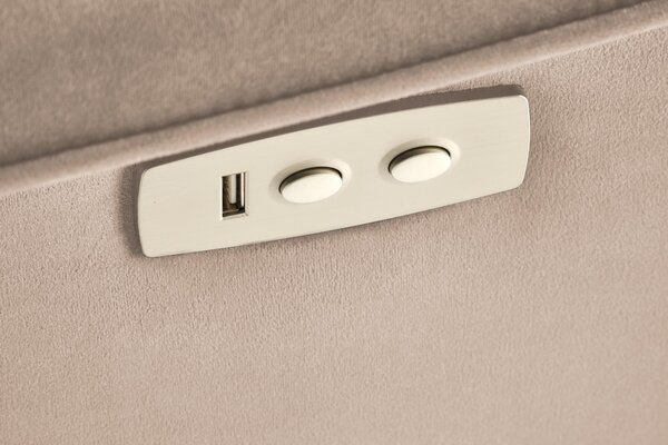 HALMAR Masážní křeslo Semir s ovladačem a USB portem béžové