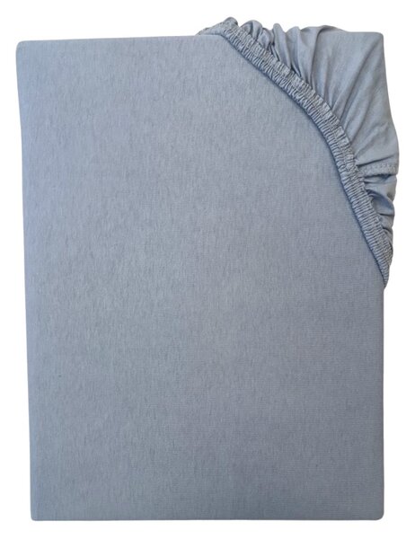 Posteľná plachta jersey sivá TiaHome - 90x200cm