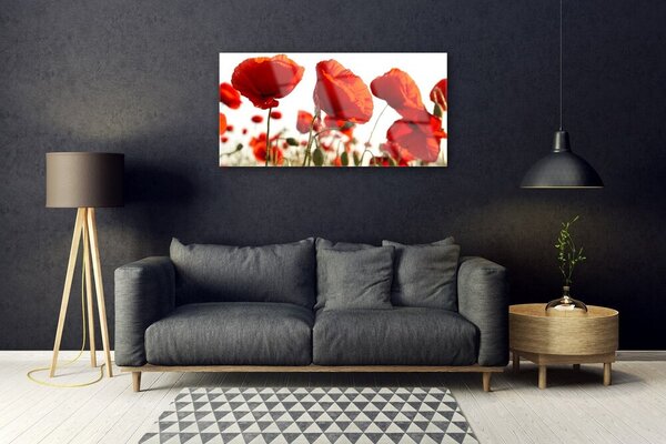 Obraz na skle Tulipány kvety 100x50 cm 2 Prívesky
